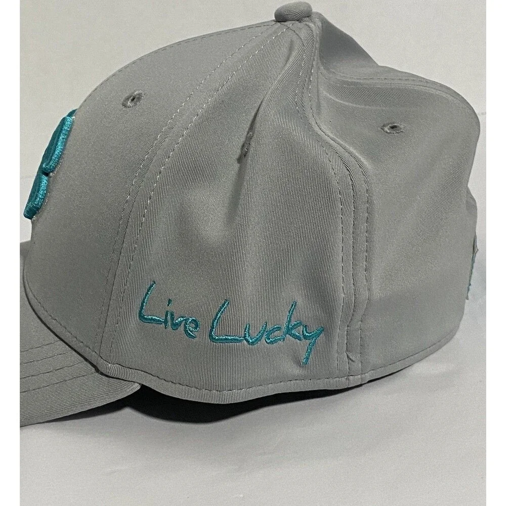 Black Cover Premium Performance Hat Grey 3d Four‎ Leaf Clover Unisex